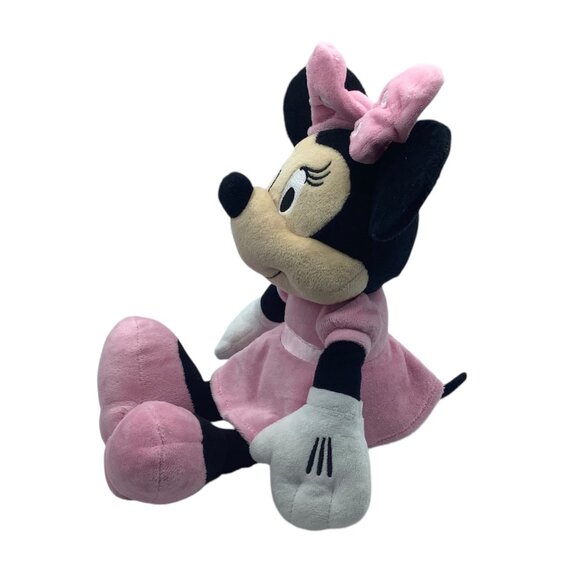 Disney Minnie Mouse Plush Doll Pink Dress & Bow 14" Stuffed Toy Kids Preferred - Picture 2 of 10